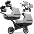 Πολυκαρότσι διδύμων Kunert BOOSTER 3 in 1  light grey