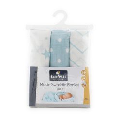 Σετ πάνες αγκαλιάς 3τεμ. muslin 80Χ80cm
