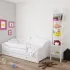 Κρεβάτι heart λευκό με συρτάρι (200Χ90cm)