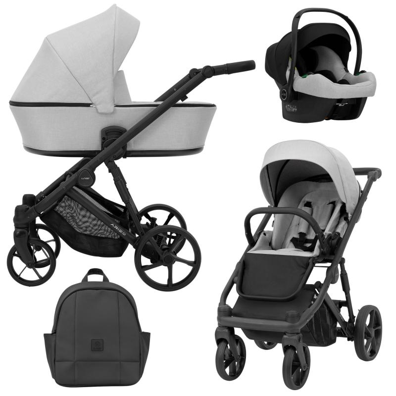 arizo-3in1-baby-pram (1) Καροτσι Arizo 3 in 1 Grey - Image 1