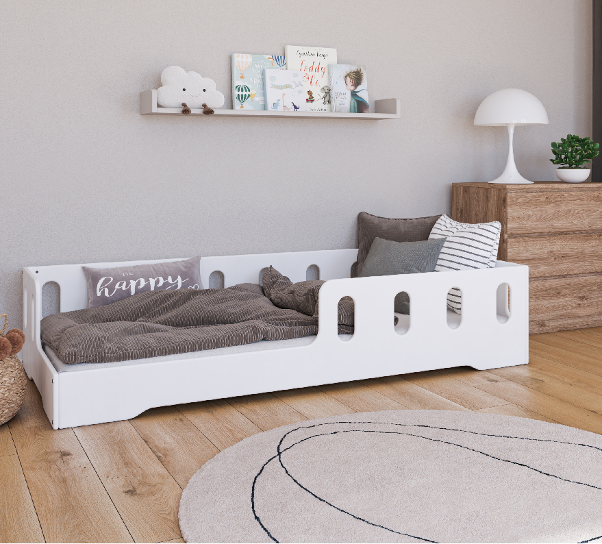 yrfku uo Κρεβατι Montessori Noa White 90/200cm - Image 1